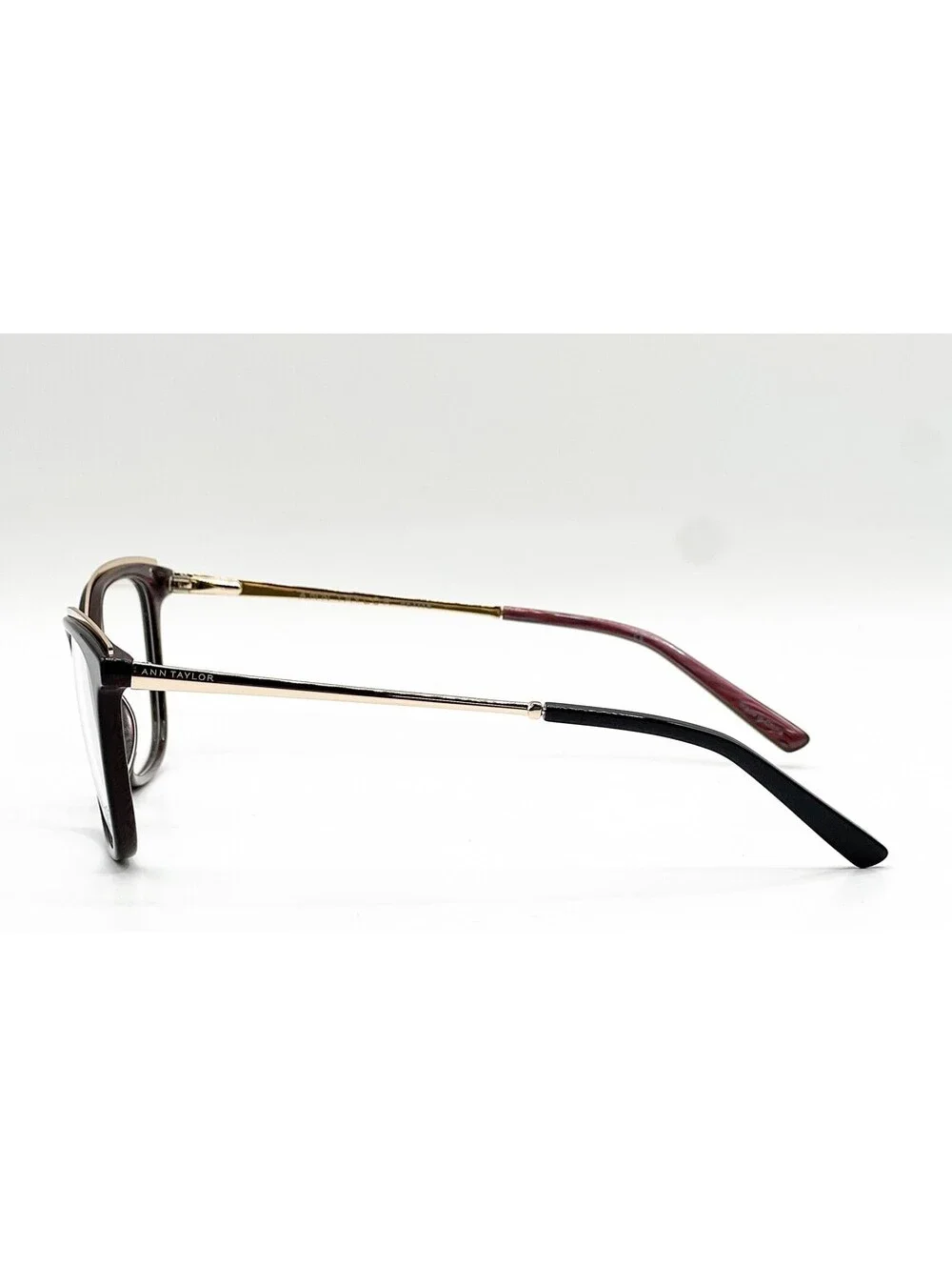Ann Taylor Atp817 C01 Black/Gold Authentic Eyeglasses 49-15-135